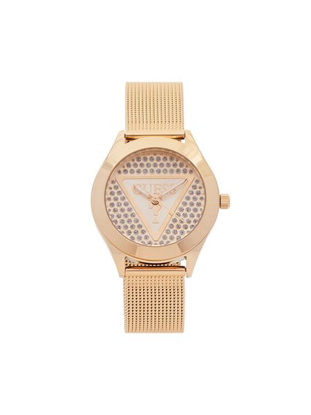 Guess Zegarek Glitz Plaque GW0835L2 Złoty. Żółte, analogowe zegarki Guess, złote. Za 699.99 zł.