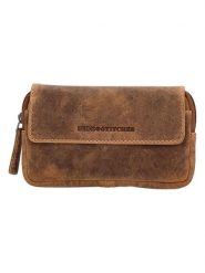 HIDE & STITCHES Skórzana saszetka w kolorze jasnobrązowym - 17 x 11,5 x 2 cm rozmiar: onesize. Brązowe torby na ramię HIDE & STITCHES, bez wzorów, z materiału, sportowe, przez ramię, bez dodatków. Za 78.99 zł.