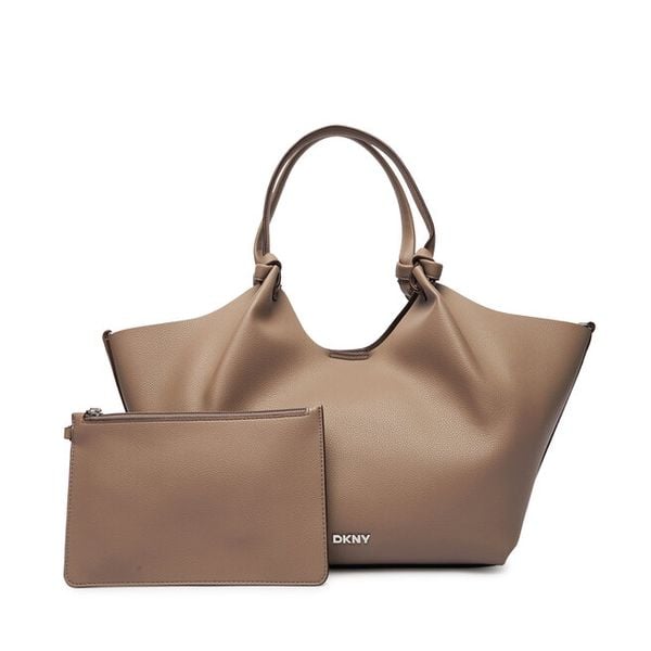 Torebka DKNY. Brązowe torebki klasyczne DKNY, bez wzorów, bez dodatków. Za 609.99 zł.