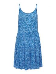 ONLY Sukienka "Maj Life" w kolorze niebiesko-białym rozmiar: XS. Niebieskie sukienki Only, xs, bez wzorów, z wiskozy, bez kołnierzyka, bez ramiączek, midi. Za 120.95 zł.