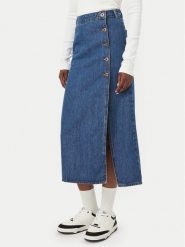 Billabong Spódnica jeansowa Day Off Denim EBJDK03000 Granatowy Regular Fit. Niebieskie spódnice Billabong, m, bez wzorów, z bawełny. Za 339.99 zł.
