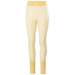 Damskie legginsy z merynosów Helly Hansen Lifa. Żółte legginsy Helly Hansen, l, bez wzorów, z tkaniny. Za 422.00 zł.
