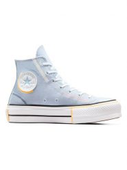 Converse Sneakersy "Chuck Taylor Lift Platform" w kolorze błękitnym rozmiar: 37,5. Niebieskie trampki Converse, bez wzorów, za kostkę, bez zapięcia. Za 286.16 zł.