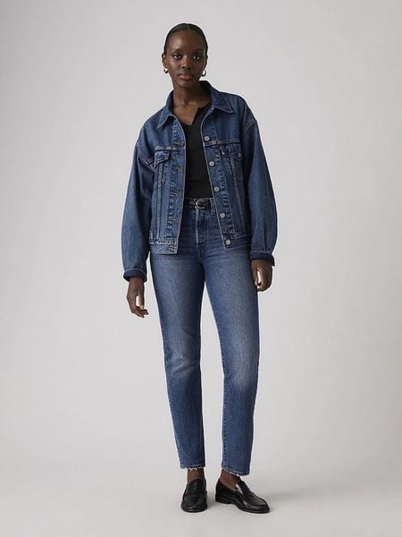 Levi's Dżinsy "501" - Regular fit - w kolorze niebieskim rozmiar: W28/L30. Niebieskie jeansy Levi's®, l, z aplikacjami, z podwyższonym stanem. Za 239.95 zł.