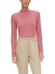 S.Oliver Koszulka w kolorze jasnoróżowym rozmiar: 42. Różowe bluzki S.Oliver, s, bez wzorów, prążkowane, bez kołnierzyka, bez ramiączek. Za 78.99 zł.