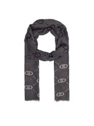 Liu Jo Szal Esc Stola Degrade L 2F5080 T0300 Czarny. Czarne rękawiczki Liu Jo, bez wzorów, z materiału. Za 179.99 zł.