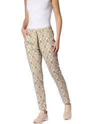 Heine Spodnie w kolorze kremowym rozmiar: 42. Brązowe spodnie materiałowe Heine, na co dzień, bez wzorów, z materiału. Za 74.11 zł.