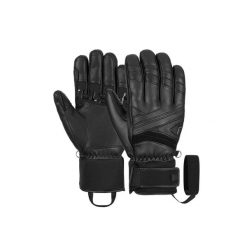 Rękawice unisex Reusch Classic Pro narciarskie skórzane. Czarne rękawiczki REUSCH, bez wzorów, z poliesteru, sportowe. Za 556.64 zł.