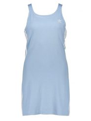 Adidas Sukienka w kolorze błękitnym rozmiar: 36. Niebieskie sukienki Adidas, bez wzorów, sportowe, bez kołnierzyka, bez ramiączek, mini, sportowe. Za 101.23 zł.