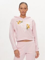 Guess Bluza Zoey V4GQ04 KC6V1 Różowy Regular Fit. Czerwone bluzy Guess, xl, z aplikacjami, z bawełny, bez kaptura. Za 109.99 zł.