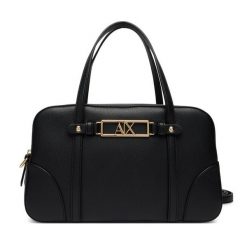 Torebka Armani Exchange. Czarne torebki klasyczne Armani Exchange, bez wzorów, bez dodatków. Za 629.99 zł.