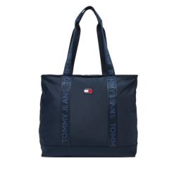 Torebka Tommy Jeans. Niebieskie torebki klasyczne Tommy Jeans, bez wzorów, z jeansu, bez dodatków. Za 349.99 zł.