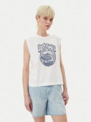 Levi's® Bluzka Graphic 001MW-0000 Biały Standard Fit. Białe bluzki m, bez wzorów, z bawełny, bez kołnierzyka, bez ramiączek. Za 89.99 zł.