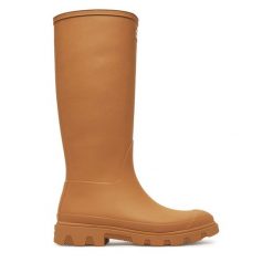 Kalosze Hunter. Brązowe kalosze Hunter, bez wzorów. Za 359.99 zł.