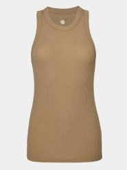 Athlecia Top Lankae W Top EA231328 Beżowy Regular Fit. Brązowe topy Athlecia, bez wzorów, z bawełny, bez kołnierzyka, bez ramiączek. Za 69.99 zł.