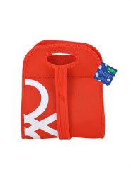 Benetton Torba w kolorze czerwonym na lunch - 22,5 x 27 x 14 cm rozmiar: onesize. Czerwone torby na ramię Benetton, bez wzorów, z materiału, na ramię, bez dodatków. Za 101.23 zł.