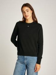 TOMMY JEANS Sweter w kolorze czarnym rozmiar: XXL. Czarne swetry Tommy Jeans, xxl, bez wzorów, z bawełny, bez ramiączek. Za 260.35 zł.