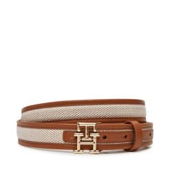 Pasek Damski Tommy Hilfiger. Brązowe paski TOMMY HILFIGER, bez wzorów. Za 199.99 zł.