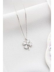 Lodie Silver Srebrny naszyjnik z zawieszką - dł. 42 cm rozmiar: onesize. Szare naszyjniki Lodie Silver, z cyrkonią, srebrne. Za 102.95 zł.