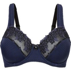 Biustonosz "minimizer" bonprix ciemnoniebiesko-czarny. Niebieskie biustonosze bonprix, bez wzorów. Za 54.99 zł.