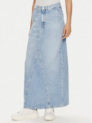 Tommy Jeans Spódnica jeansowa Claire DW0DW19294 Niebieski Regular Fit. Niebieskie spódnice Tommy Jeans, bez wzorów, z bawełny. Za 289.99 zł.