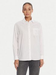 Liu Jo Koszula UF5240 T039A Biały Regular Fit. Białe koszule Liu Jo, bez wzorów, z bawełny, bez kołnierzyka, bez ramiączek. Za 799.99 zł.