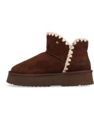 Wrangler Botki zimowe "Elsa" w kolorze brązowym rozmiar: 39. Brązowe botki Wrangler, na zimę, bez wzorów, bez obcasa, na platformie, bez zapięcia. Za 215.71 zł.