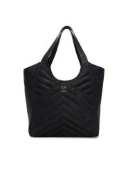 PINKO Torebka Tote Bag Puzzle 104536 A1EU Z99Q Czarny. Czarne shopper Pinko, bez wzorów, z materiału, bez dodatków. Za 989.99 zł.