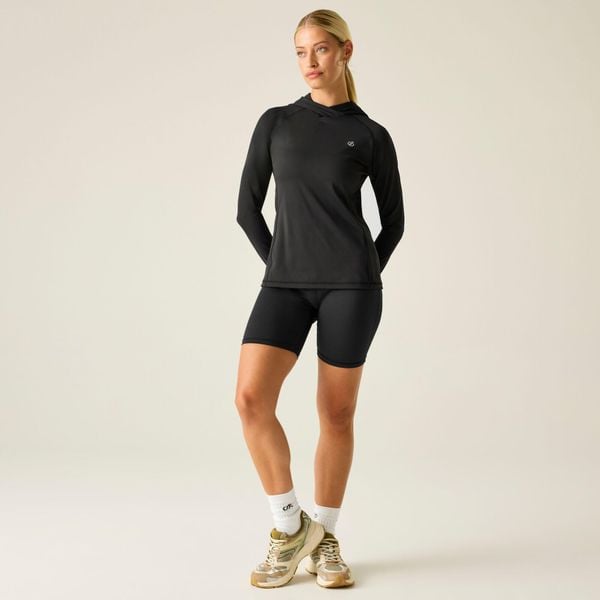 Damska bluza z kapturem Refresh Quick Dry Fleece. Czarne bluzy Dare 2b, bez wzorów, z elastanu, z kapturem. Za 165.00 zł.