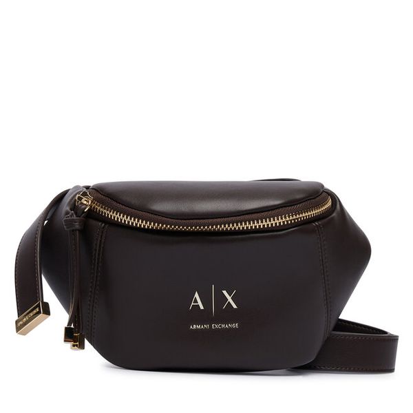 Nerka Armani Exchange. Brązowe torebki klasyczne Armani Exchange, bez wzorów, bez dodatków. Za 454.99 zł.