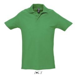 Polo Sol's Spring Ii. Zielone koszulki polo SOL'S, s, bez wzorów, z bawełny, bez kołnierzyka, bez ramiączek. Za 132.50 zł.