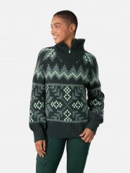KARI TRAA Sweter "Amelia" w kolorze zielonym rozmiar: M. Zielone golfy Kari Traa, m, bez wzorów, z wełny, bez ramiączek. Za 258.52 zł.