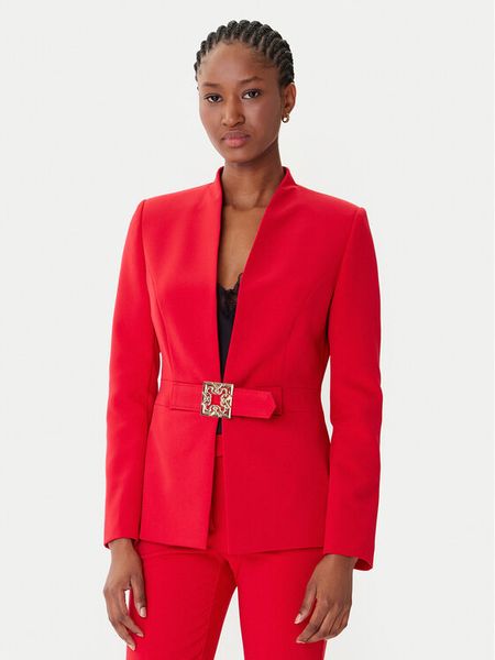 Rinascimento Marynarka CFC0126208003 Czerwony Slim Fit. Czerwone marynarki i żakiety Rinascimento, l, bez wzorów, z syntetyku. Za 569.99 zł.