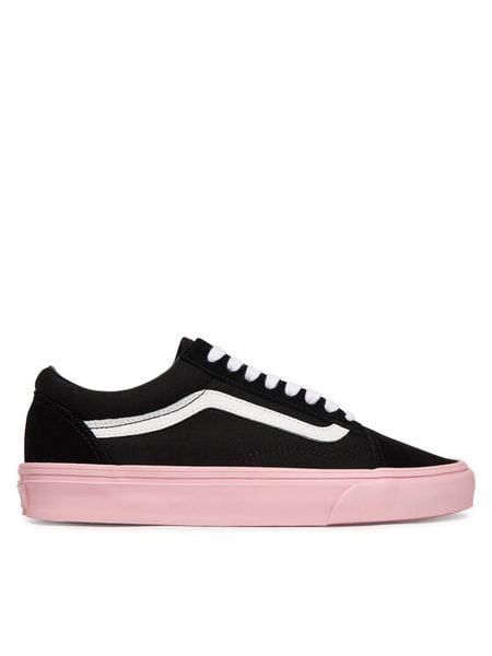 Vans Tenisówki Old Skool VN000D6WPIB1 Czarny. Czarne trampki Vans, bez wzorów, ze skóry, bez zapięcia. Za 276.99 zł.