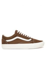 Vans Tenisówki Old Skool VN000D7ZCHS1 Brązowy. Brązowe trampki Vans, bez wzorów, ze skóry, bez zapięcia. Za 399.99 zł.