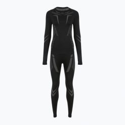 Komplet bielizny termoaktywnej damskiej KADVA ALPINESTEP COOLMAX THERMAL PRO DRY. Czarne bielizna sportowa KADVA, bez wzorów. Za 129.99 zł.
