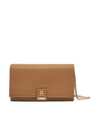 Tommy Hilfiger Torebka Th Her Flap W/Chain AW0AW17403 Beżowy. Brązowe torebki klasyczne TOMMY HILFIGER, bez wzorów, ze skóry, bez dodatków. Za 389.99 zł.