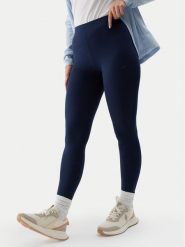 4F Legginsy 4FWSS24TTIGF137 Granatowy Slim Fit. Niebieskie legginsy 4f, m, bez wzorów, z bawełny. Za 49.99 zł.