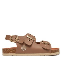 Sandały Dr. Brinkmann. Brązowe sandały Dr. Brinkmann, bez wzorów, bez obcasa, na płaskiej podeszwie, bez zapięcia. Za 309.99 zł.