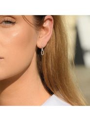 CARATELLI Złote kolczyki-wkrętki "Olympe" z diamentami rozmiar: onesize. Szare kolczyki CARATELLI, z diamentem, złote. Za 1,631.99 zł.