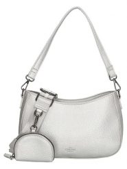 Charm Torebka "New York" w kolorze srebrnym - 27 x 18 x 7 cm rozmiar: onesize. Szare torby na ramię Charm, bez wzorów, z materiału, na ramię, bez dodatków. Za 86.99 zł.