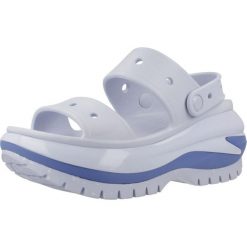 Sandały CROCS CLASSIC MEGA CRUSH SANDAL Niebieski. Niebieskie sandały Crocs, bez wzorów, z materiału, sportowe, bez obcasa, bez zapięcia. Za 242.99 zł.
