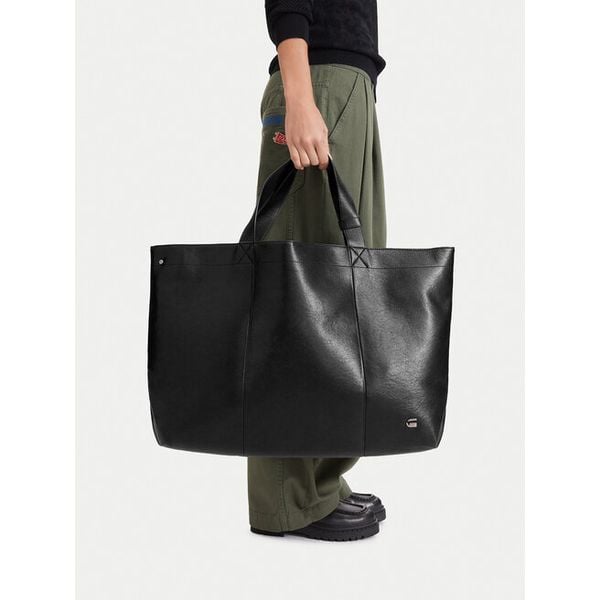 Torebka G-Star. Czarne shopper G-Star, bez wzorów, bez dodatków. Za 299.99 zł.