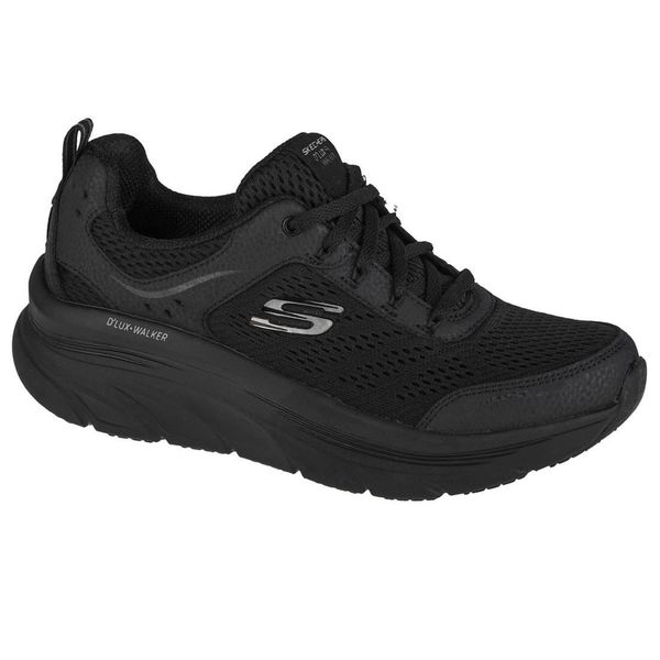 Buty sportowe Sneakersy damskie, Skechers D'Lux Walker-Infinite Motion. Czarne obuwie sportowe Skechers, bez zapięcia, trekkingowe, Skechers Sport. Za 359.99 zł.