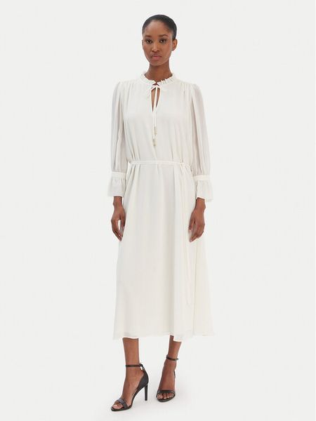 JOOP! Sukienka codzienna Dinah2 30100718 Écru Regular Fit. Sukienki Joop!, na co dzień, bez wzorów, z syntetyku, bez kołnierzyka, bez ramiączek, proste. Za 1,229.00 zł.