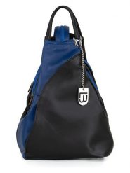 Lucca Baldi Skórzany plecak "Novara" w kolorze czarno-niebieskim - 29 x 34 x 13 cm rozmiar: onesize. Czarne plecaki Lucca Baldi, bez wzorów, z materiału. Za 290.57 zł.