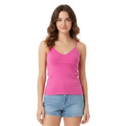 Bluzka treningowa damska GANT Top. Czerwone bielizna sportowa GANT, bez wzorów, z bawełny. Za 100.05 zł.