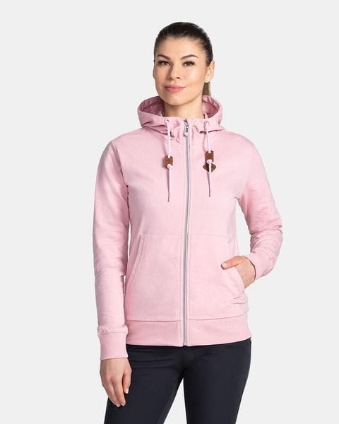 Damska bluza bez kaptura Kilpi TARALI-W. Czerwone bluzy Kilpi, bez wzorów, z bawełny, bez kaptura. Za 163.85 zł.