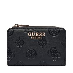 Mały Portfel Damski Guess. Czarne portfele Guess, z aplikacjami. Za 269.99 zł.