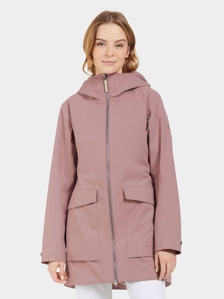 Didriksons Parka "Folka" w kolorze jasnoróżowym rozmiar: 36. Różowe parki Didriksons, m, bez kaptura. Za 399.95 zł.